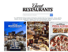 Tablet Screenshot of greatrestaurantsmag.com